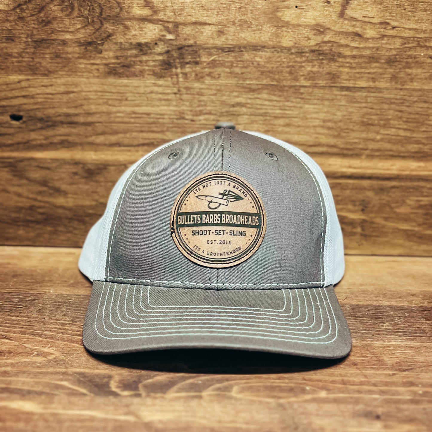 Charcoal & White Hat - Banner Patch