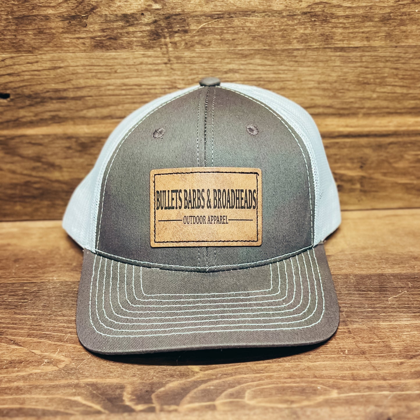 Charcoal & White Hat - Text Patch