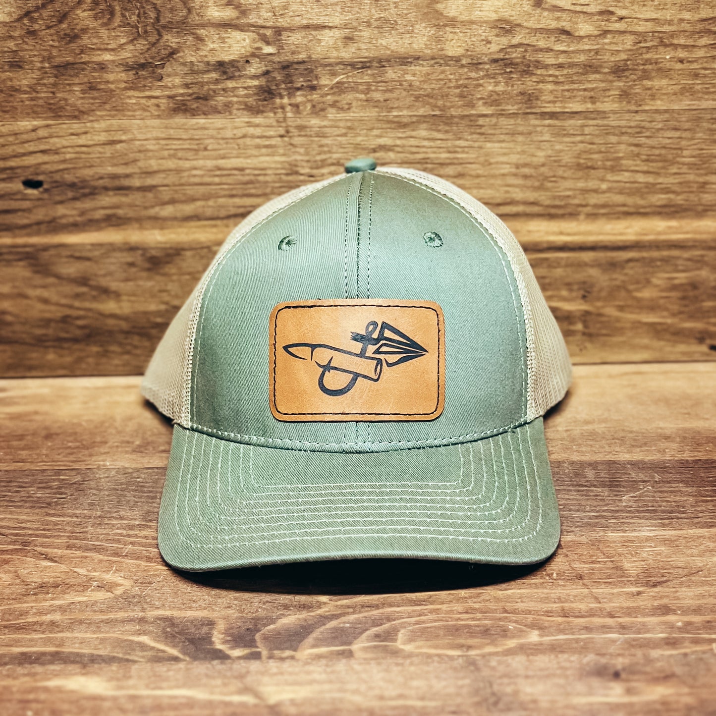 Olive & Khaki Hat - Logo Patch